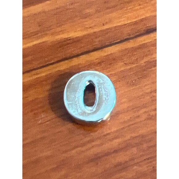 Origami Owl Charm Silver Tone Letter O Clear Rhinestones Initial - Picture 2 of 2